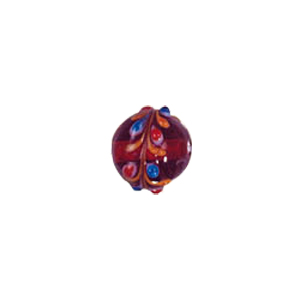 Decorated fusion painting Lampworked Beads 6118