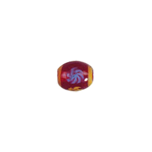 Decorated fusion painting Lampworked Beads 6121