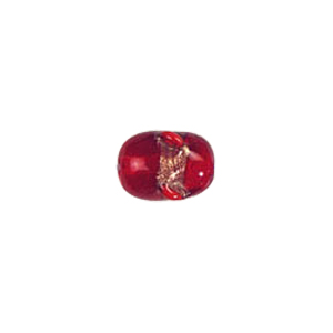 Twisted Gold band Lampworked Glass Beads 6168