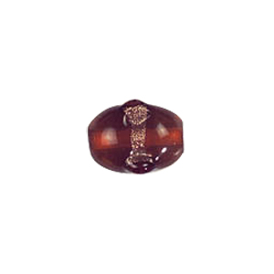 Twisted Gold band Lampworked Glass Beads 6180