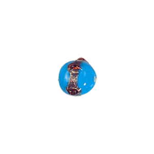 Twisted Gold band Lampworked Glass Beads 6188