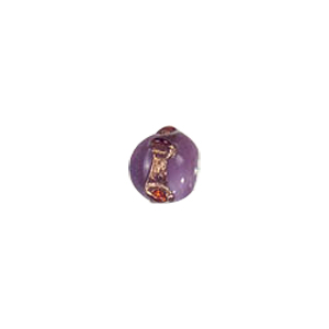 Twisted Gold band Lampworked Glass Beads 6189