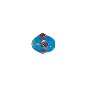 Twisted Gold band Lampworked Glass Beads 6194