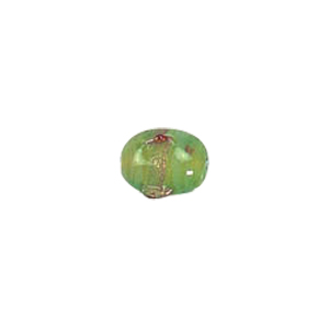Twisted Gold band Lampworked Glass Beads 6196