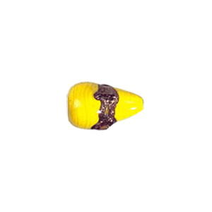 Twisted Gold band Lampworked Glass Beads 6212