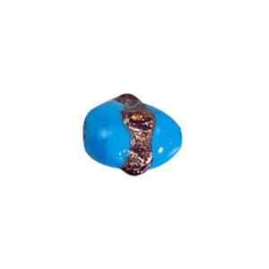 Twisted Gold band Lampworked Glass Beads 6217