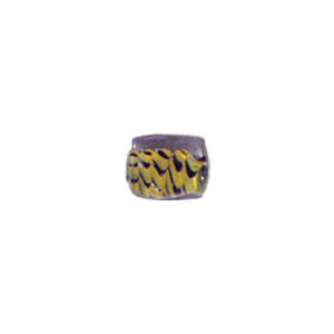 Color lined Glass Beads w or twisted stringer designs 6238