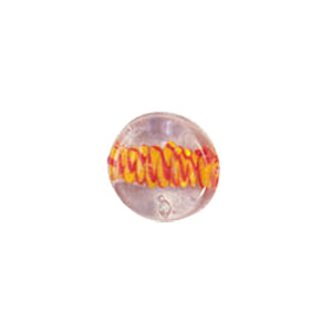Color lined Glass Beads w or twisted stringer designs 6259