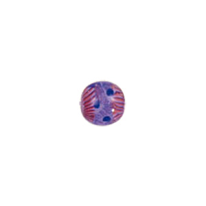 Color lined Flower pattern Lampworked Glass Beads 6264