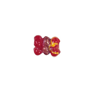 Grape shaped striped Lampworked Glass Beads 6283