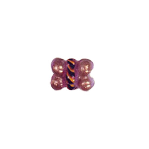 Grape shaped striped Lampworked Glass Beads 6285