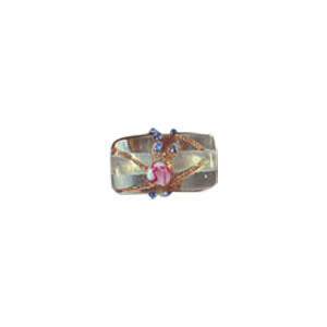 Goldstone stringer Lampworked Large–Glass Beads 6343