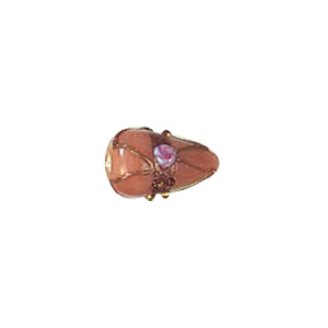 Goldstone stringer Lampworked Large–Glass Beads 6351