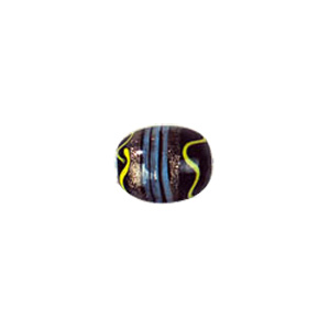 Smoked Swirled Lampworked Glass Beads 6371