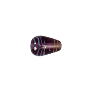 Smoked Swirled Lampworked Glass Beads 6378