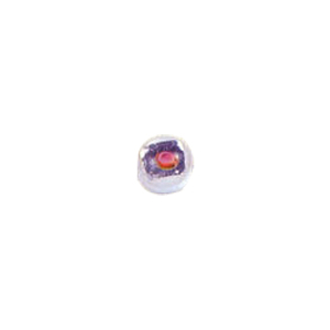 Color lined Silver foiled Glass Beads 6458