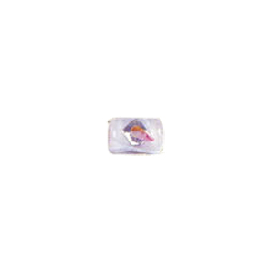 Color lined Silver foiled Glass Beads 6468