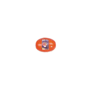 Color lined Silver foiled Glass Beads 6474