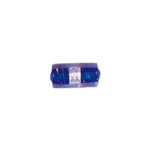 Color lined Silver foiled Glass Beads 6514