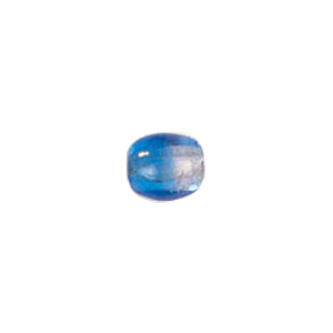 2 tone Silver foiled Glass Beads 6544