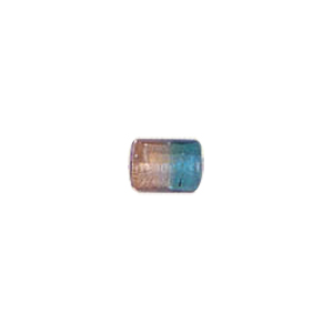 2 tone Silver foiled Glass Beads 6547