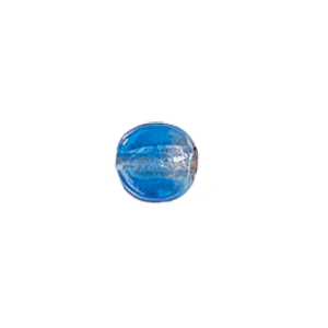 2 tone Silver foiled Glass Beads 6574