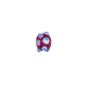 Multi layered Bumpy Lampworked fusion Glass Beads 6622