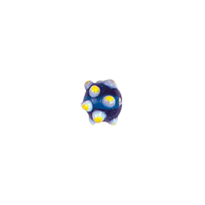 Multi layered Bumpy Lampworked fusion Glass Beads 6623