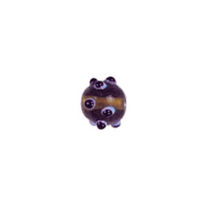 Multi layered Bumpy Lampworked fusion Glass Beads 6636