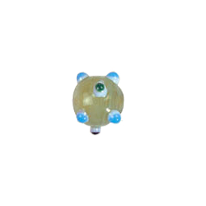 Multi layered Bumpy Lampworked fusion Glass Beads 6654