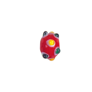 Multi layered Bumpy Lampworked fusion Glass Beads 6662