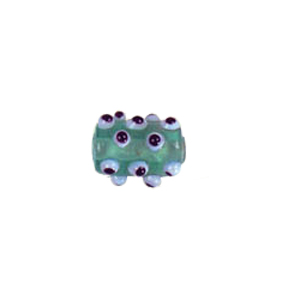 Multi layered Bumpy Lampworked fusion Glass Beads 6675