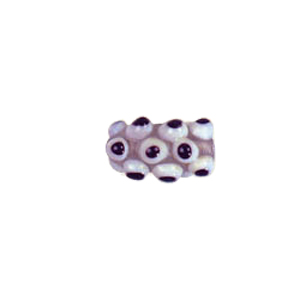 Multi layered Bumpy Lampworked fusion Glass Beads 6679