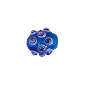 Multi layered Bumpy Lampworked fusion Glass Beads 6687
