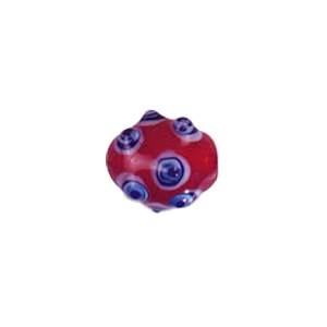 Multi layered Bumpy Lampworked fusion Glass Beads 6688