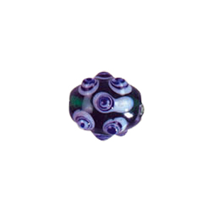 Multi layered Bumpy Lampworked fusion Glass Beads 6689