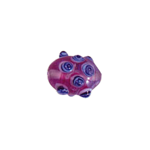 Multi layered Bumpy Lampworked fusion Glass Beads 6690