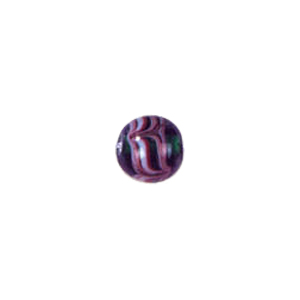 Multi colored striped Feather Glass Beads 6722