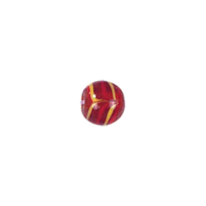 Multi colored striped Feather Glass Beads 6723