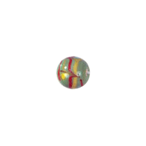 Multi colored striped Feather Glass Beads 6725