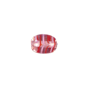 Multi colored striped Feather Glass Beads 6738