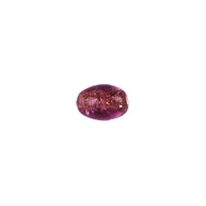 Printed and spotted Silver foiled Glass Beads 6790