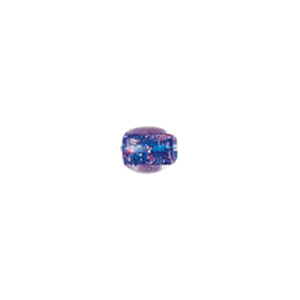 Color foiled furnace Glass Beads with Glitter 6897