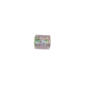 Color foiled furnace Glass Beads with Glitter 6910