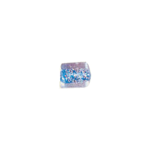 Color foiled furnace Glass Beads with Glitter 6912