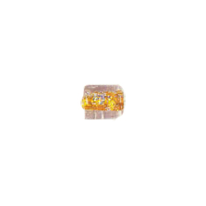 Color foiled furnace Glass Beads with Glitter 6913