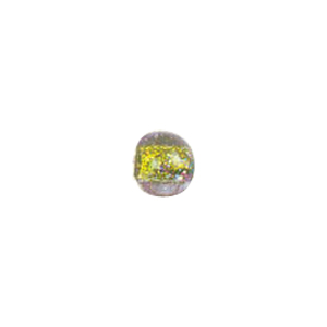 Color foiled furnace Glass Beads with Glitter 6915