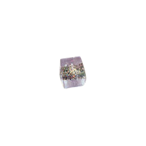 Color foiled furnace Glass Beads with Glitter 6928