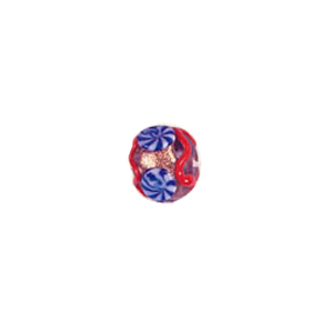 Flower design Lampworked Glass Beads 6940