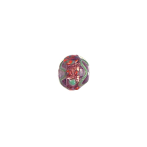 Flower design Lampworked Glass Beads 6944